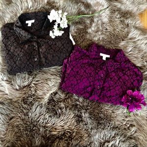 2 button downs. NEW WITH TAGS